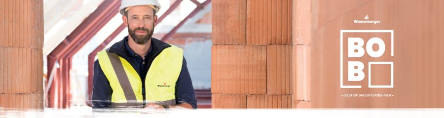 Best of Bauunternehmer Microsite Header with Logo